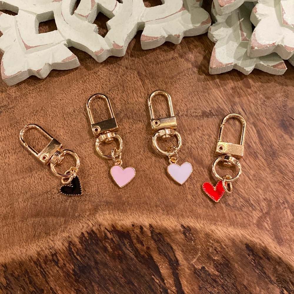Valentine’s Day Heart Charm Key Chains